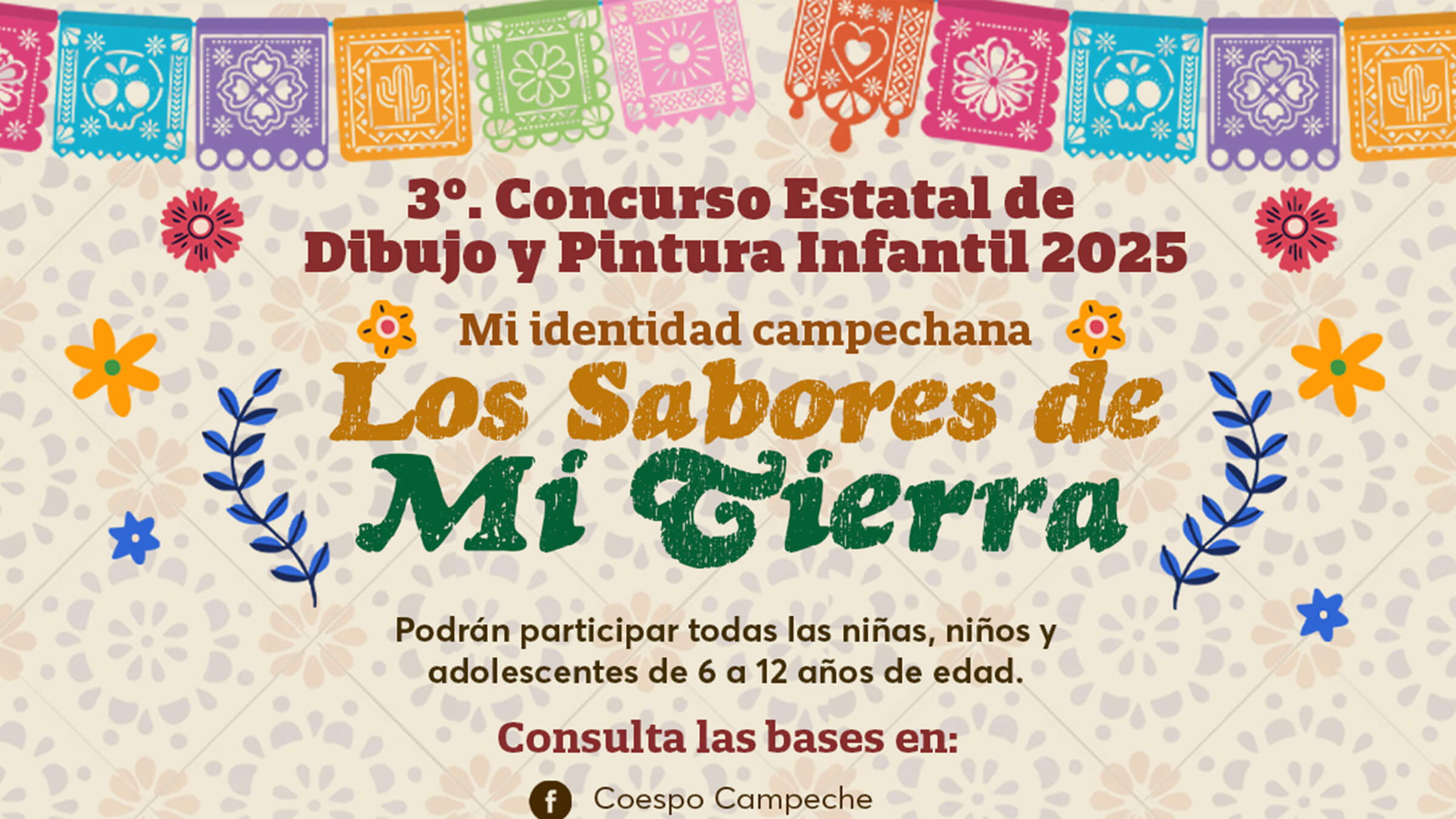 tercer-concurso-dibujo-pintura-infantil-campeche Niños pintando y dibujando, con adultos supervisando el evento en el tercer Concurso de Dibujo y Pintura Infantil.